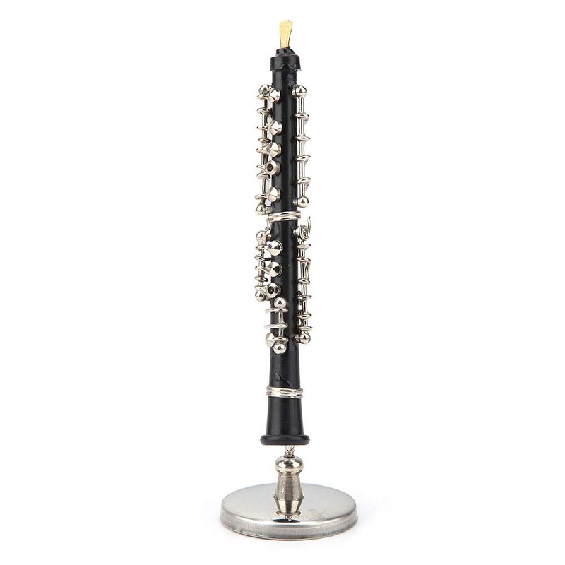 Copper Clarinet Miniature Oboe Model Miniature Dollhouse Model Miniature Clarinet