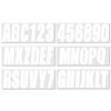 NorthBoat 4 Sets 3" Boat Letters Numbers Stickers Decals White