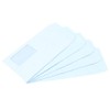 Envelope 075125 Length 3 with Window, Halftone, Hot Melt, Blue,