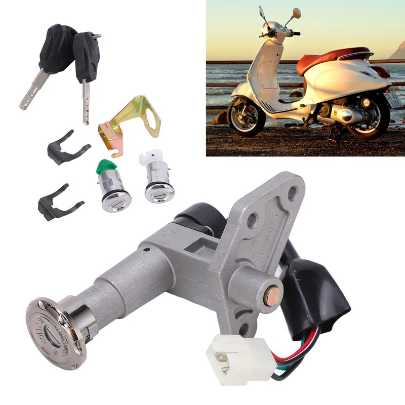 Ignition Switch Key Set 4 Wires Metal Alloy Universal for