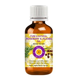 Deve Herbes Rosemary and Jojoba Oil, Liquid Gold for Hair and Scalp- Pure and Natural 100ml (3.38oz)