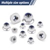 M8 Flange Nuts, Pack of 10, Leryati DIN 6923 Flange