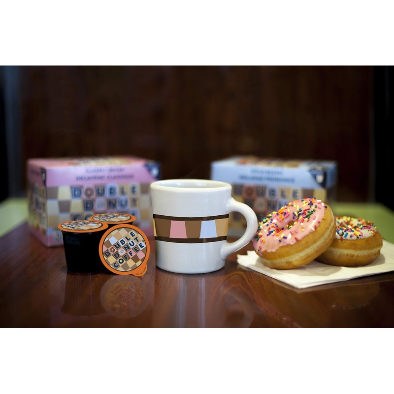 Double Donuts Flavored Coffee Variety Sampler Pack, Assorted Flavors for