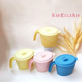 Simple Plastic Toothbrushing & Rinsing Cup with Lid for Dorm & Home Bathroom Water Cup 180ea