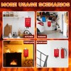 Briwooody 12 Pack Adhesive Wall Hooks for Fire Blankets, Stainless