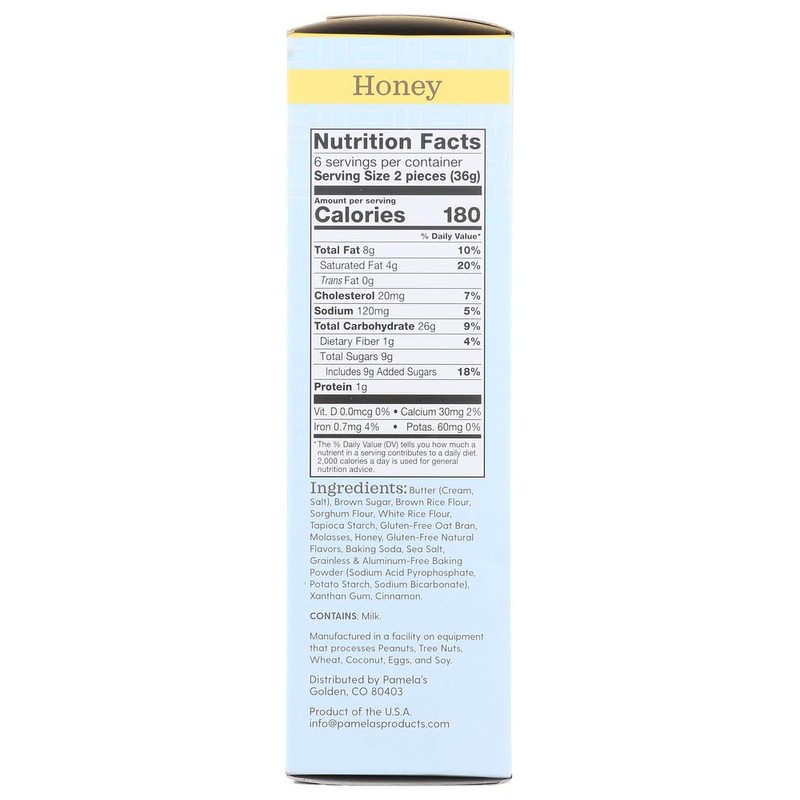 Pamela's Products - Graham Crackers Honey - 7.5 Ounce (Pack