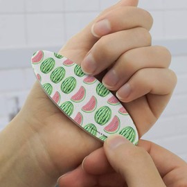 Wacky Watermelons Summer Pattern Double-Sided Oval Nail File Emery Board Set 4 Pack