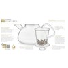 Teabloom Innovative Filtered Borosilicate Glass Teapot With Microdot Loose Tea