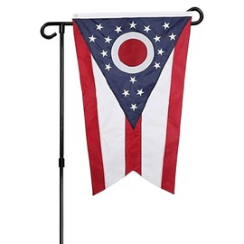 State of Ohio Double-Sided Garden Flag12x18 Fall Yard Decor, Outdoor Garden Welcome Flag for Lawn, Patio Sign