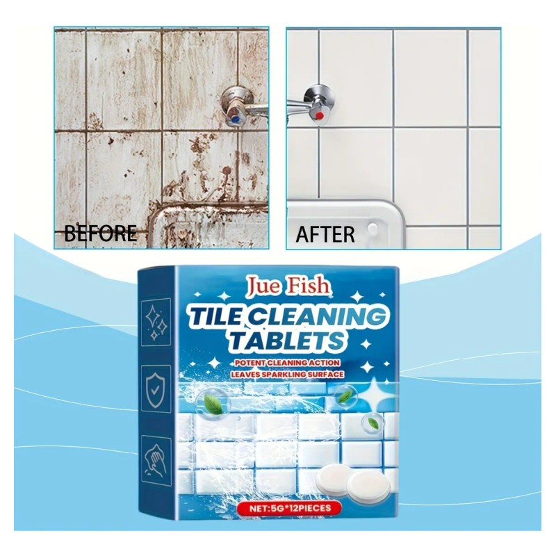 Tabletas Efervescentes De Limpieza De Azulejos Jue-fish -