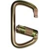 ProClimb USR-98-C09A NFPA D Carabiner Twist Lock, Zink Plated Finish,