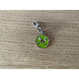 Yummy World Kidrobot Heidi Kenney Enamel Zipper Pull/Keychain Donut, Green Icing