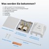 FGB 2x Cat6A Surface-Mounted Network Socket, 2 Port RJ45 Socket,