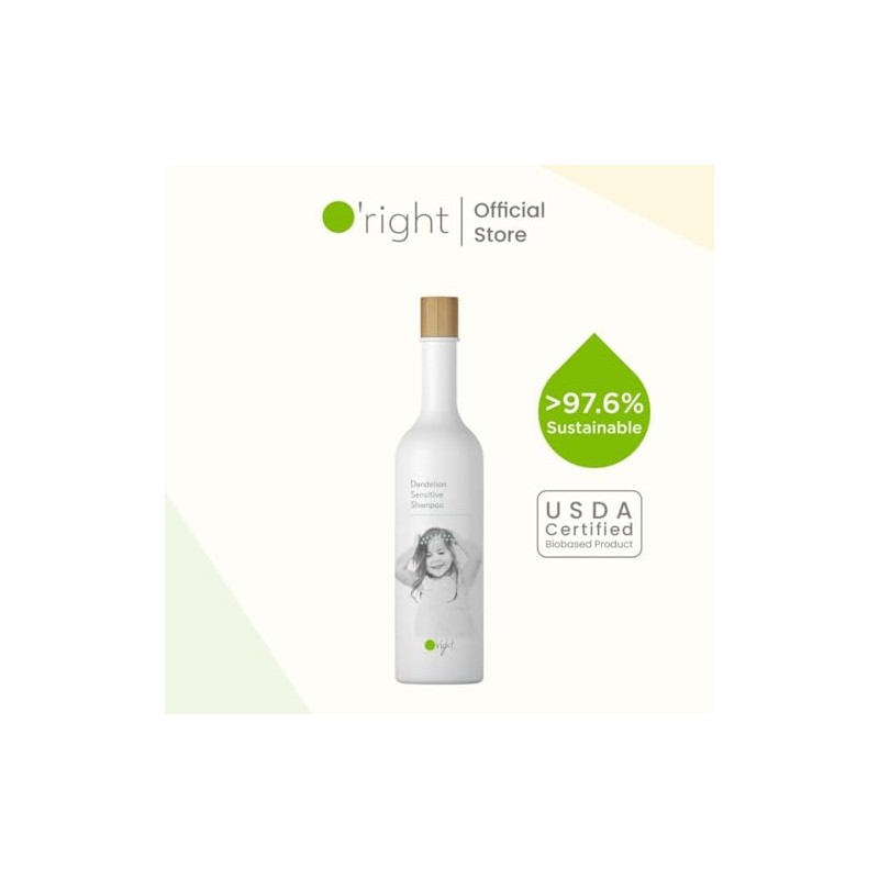 O'right Shampoo Sensitive Dandelion Kids 400ml |16 FREE | Niños
