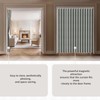 Jilron 100% Blackout Accordion Door Curtain, Adhesive Curtain Track Included