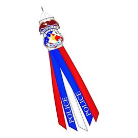Two Group WS128063 Police Americana Military Decorative, Windsock 12"x 60", Multi-Color
