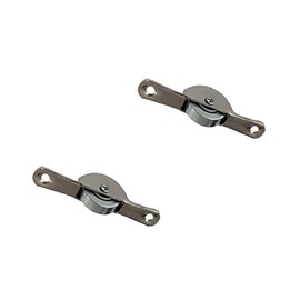 Steel Guide Roller for Sliding Door Roller with Ball Bearing Sliding Door Fitting Universal Floor Guide for Wooden Sliding Doors 55 mm Flat Pack of 2