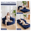 MAXYOYO Folding Sofa Bed, L-Shaped Convertible Sofa Bed with Armrest
