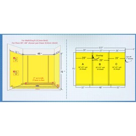 Uni-Green Waterproof Membrane and Vapor Retarder for Shower Wall 108 sq Ft | 3ft3inX33ft (1mX10m)