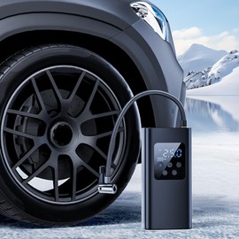 Tire Inflator Portable Air Compressor | Cordless Smart Air Pump,Portable Inflation Pump For Tires, Fast Inflation Pump For Car Tires, LCD Display