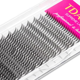 TDANCE Premade Spire Anime Chunk Lash Extensions for Professional Lash Artists - Plume Flake Lash Extensions, Lightweight, Durable, Easy to Apply, Perfect for Salon Use (0.07-D,8-15mm)