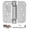 Dynasty Hardware Door Hinges, 4-Inch Spring Loaded Self Closing Hinges