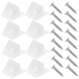 LABRIMP Self Tapping Screws Set with Plastic Conical Anchors Durable Stainless Steel Screws for Effortless Installation and Secure Fastening for Cabinet Backboard Bracket Projects