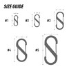 Nighteyes SB4-03-11 S-Biner, Stainless Steel Carabiner, #4, Silver, Genuine Japanese