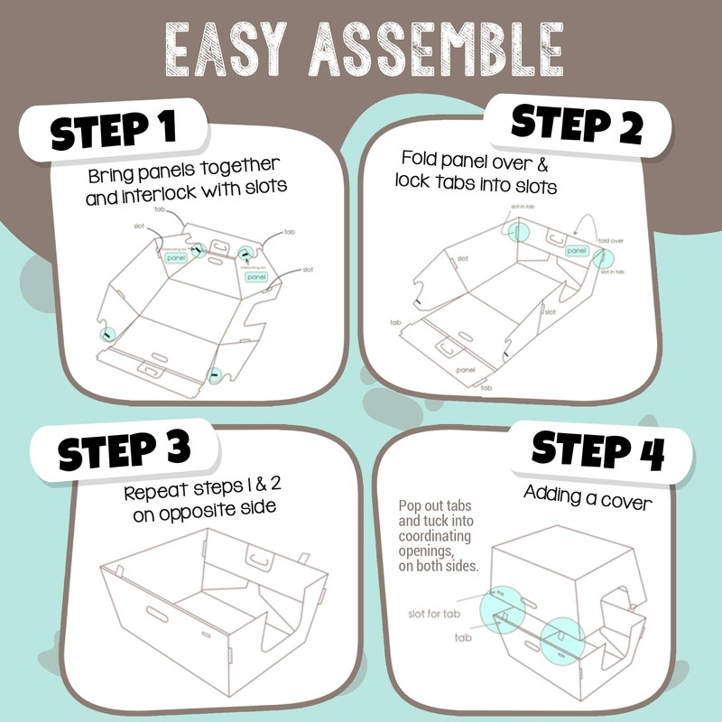 Cats Desire - 10 Trays, Disposable Litter Boxes for Cats