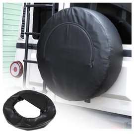 Hudiriy Car Leather Spare Tire Wheel Cover Decorative Compatible with Ineos Grenadier 2020-2024 Tough Tire Wheel Soft Cover Accessriose (Style C)