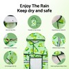Fitwarm Funny Frog Dog Raincoat with Hood, Waterproof Rain Jacket