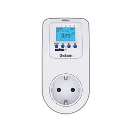 Theben 0200170 Eltimo 020 Astro top3 Digital Socket Switch with Weekly Program and Astro Function I Timer I Optional App Programming via Bluetooth I Weekly Switch