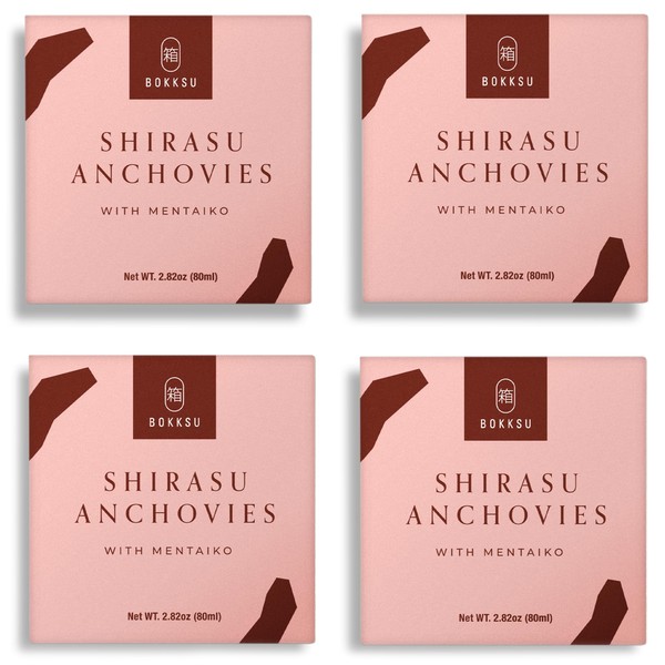 Bokksu Tinned Shirasu Anchovies with Cod Roe (4-Pack) - Authentic