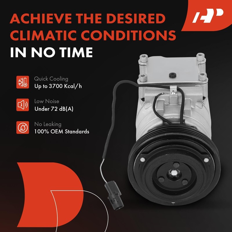 A-Premium A/C Compressor with Clutch Compatible with Kia Rio 1.6L