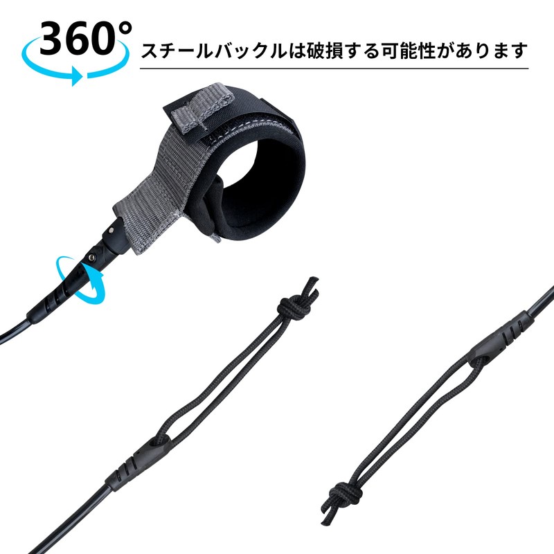 iBoard Surfboard Leash, Longboard, Paddleboard, Surfboard Straight Rope Single Turner