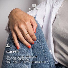 Akitsune Euphoria Women's Ring, Elegant 316L Stainless Steel Ring for Women, Relief Ring, 2 mm Diameter, Waterproof and Hypoallergenic