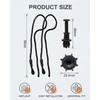 RAMGLYO Car Boot Retaining Strap 2 Pieces + 2 Clips,