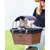 Travelin K9 Pet-Pilot MAX Wicker Bike Basket for Dogs/Cats -
