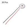 sourcing map 20Pcs Piezoelectric Discs 20mm Acoustic Pickup Transducer Microphones