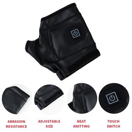 1 Pairs Electric Fingerless Heated Gloves, Outdoor Activities Constant Winter Heated Gloves, 3 Levels Adjustable Heated Gloves for Men Women (L)