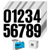 Bewudy 120 Pieces Large Number Stickers, 4 Inch Mailbox Number