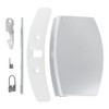 Silver Door Handle Latch Kit Compatible with AEG Washing Machines