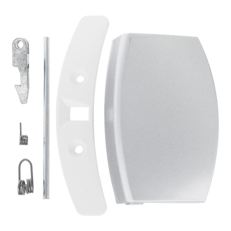 Silver Door Handle Latch Kit Compatible with AEG Washing Machines