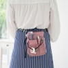 Kutsuwa BE024BL Apron Bag, Stationery Apron Bag, Drawstring Bag, Blue,