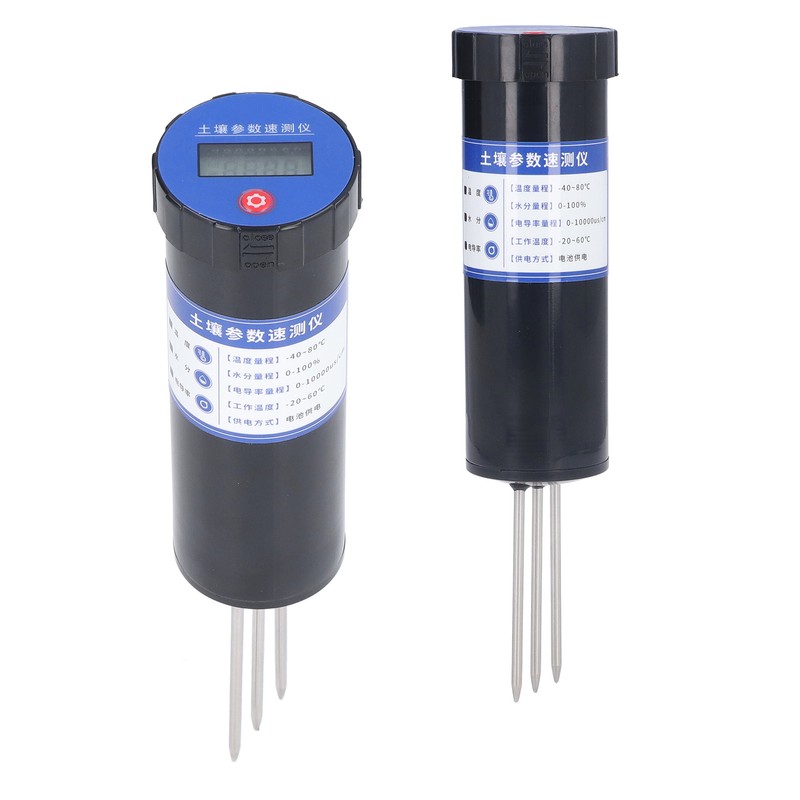 Soil Temperature Humidity Conductivity Sensor with LCD Display Quick Response