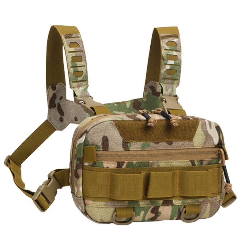 Running Chest Pack,Oxford Cloth Portable Fishing Chest Bag 20L -