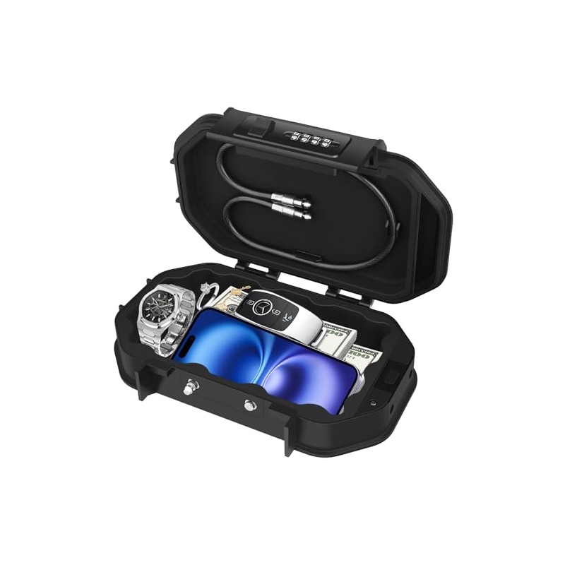 Diyife Caja Fuerte Portátil Impermeable IP68, Código 4 Dígitos
