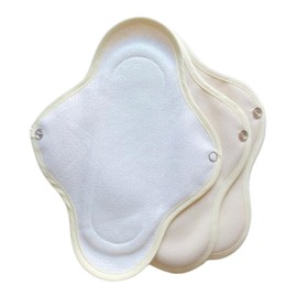Serenap Cloth Napkins, Size M Size (Can be used as urinary leakage pads), Unbleached, Undyed, 100% Pure Cotton, Waterproof Surface Cotton (M, 3, Sheets)