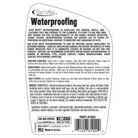 STAR BRITE Waterproofing Spray, Waterproofer + Stain Repellent + UV Protection - 22 OZ (081922SS)