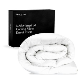 Miracle Made Cooling Comforter - White, Full/Queen - 3-Temperature-Zone Silver Infused Breathable Bedding Comforter - Cooling Blanket
